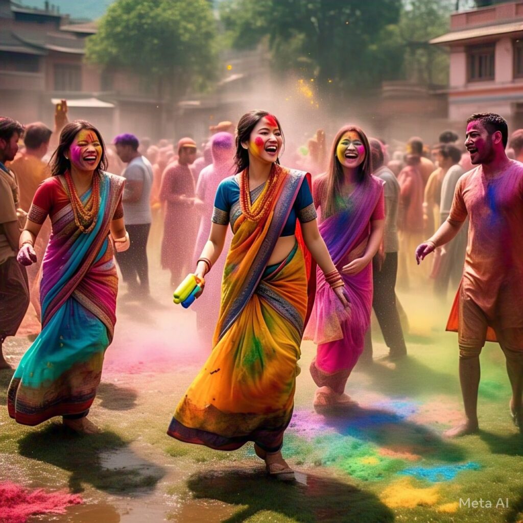 Holi in Kathmandu 2025