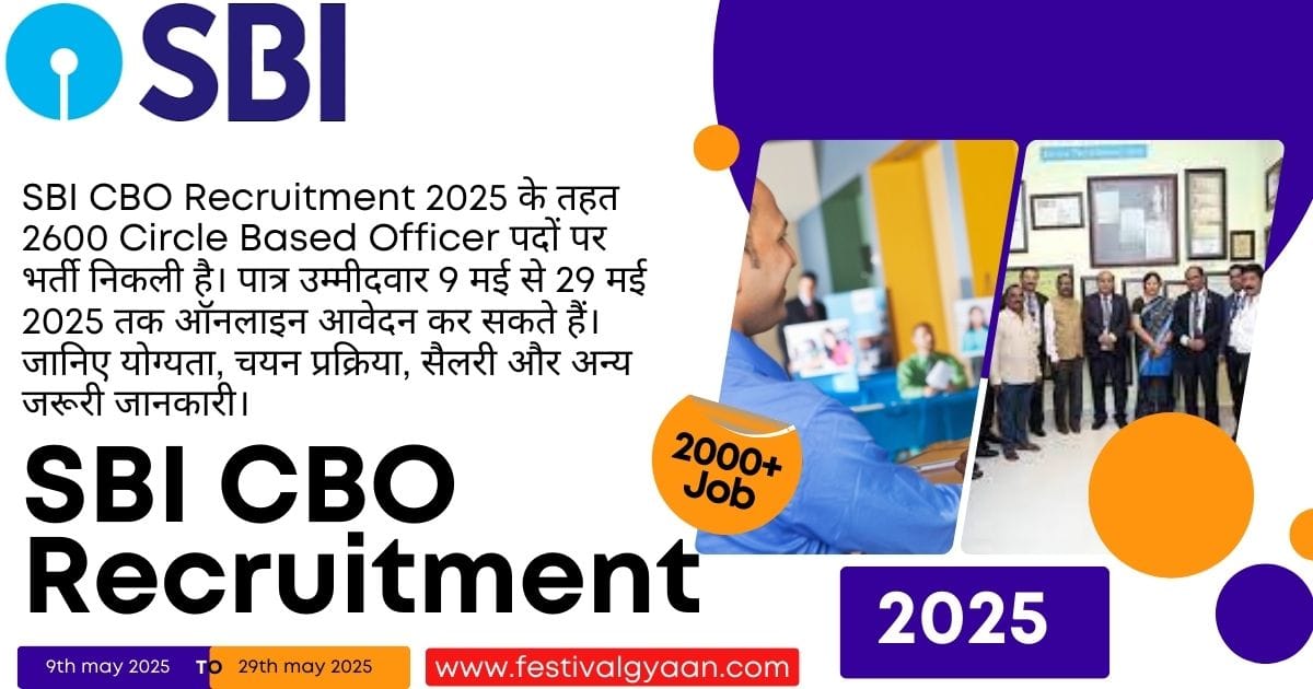 SBI CBO Recruitment 2025
